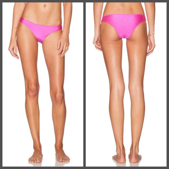 💕AMUSE SOCIETY💕 Bikini ~ Presley Stud Top + Eliza Stud Skimpy Bottom Small NWT - Picture 3 of 15